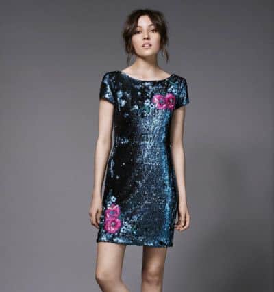 Butterfly by Matthew Williamson glitter and embroidery dress, Â£120, at Debenhams.