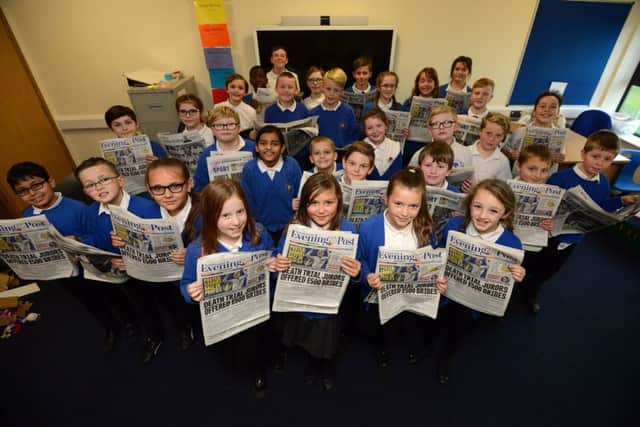 NEWSHOUNDS: Pupils from Asquith School are taking part in the EP-backed Make The News scheme. PIC: Scott Merrylees