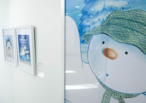Tthe Snowman Reanimated , Ramond Briggs, exhibition at Leeds Arts University. 

Picture: Ian Hinchliffe.