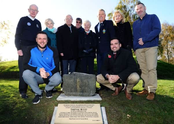 Howley Hall Golf Club in Morley, has installed a new memorial dedicated to those who died in France in the First World War. Picture Jonathan Gawthorpe