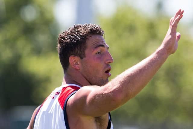 Ready for action: Sam Burgess in training.
Picture: SWpix.com
