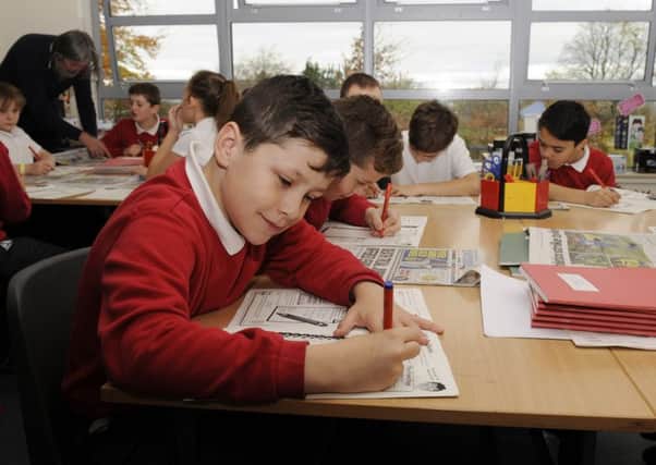 Cookridge Primary School pupils taking part in the reading scheme.