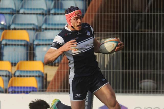 Yorkshire Carnegie's Chris Elder switches to centre against Bristol. Picture: Steve Riding.