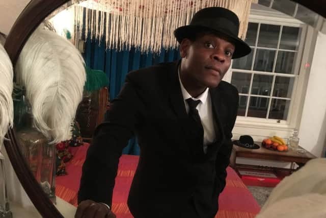 Dr Tom Attah in Jimi Hendrix's old flat.
