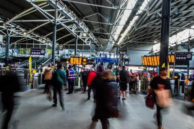 Leeds Station.