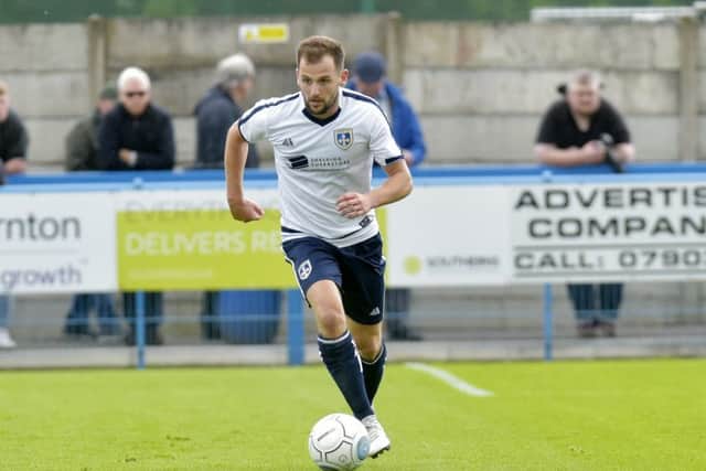 SIDELINED: Guiseley's Will Hatfield. Picture: Steve Riding.
