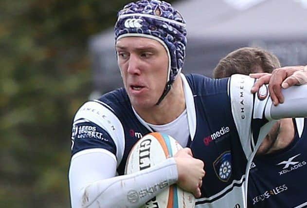 Louis Brown scored Yorkshire Carnegie's first try at Jersey.