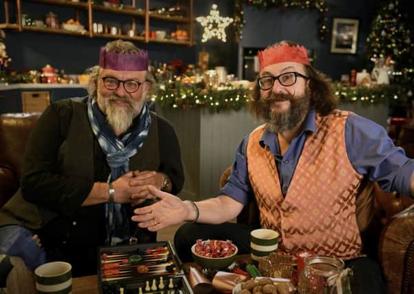 MOUTHWATERING IDEAS: Si King and Dave Myers have inspiration for all your festive celebrations in The Hairy Bikers Home for Christmas. PIC: Rob Partis/hungry gap productions ltd