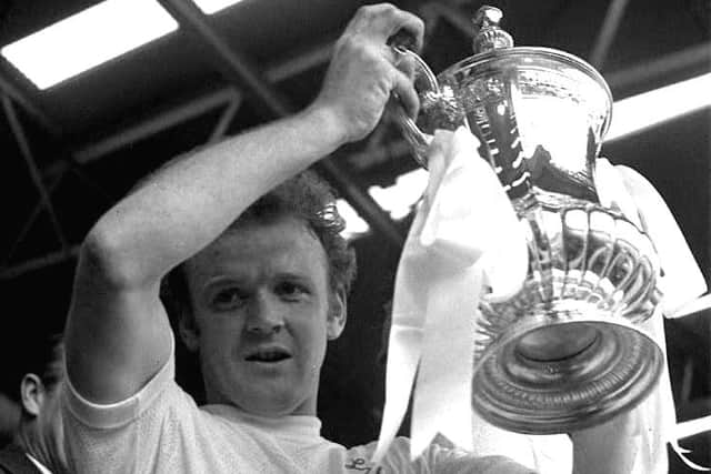King Billy lifts the FA Cup in 1972.