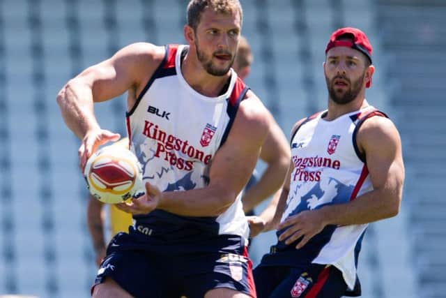 Sean O'Loughlin in training for England. Picture: Brendon Ratnayake/SWpix.com/PhotosportNZ