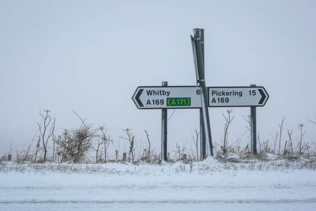 The A169 Whitby to Pickering road was deserted yesterday. PIC: Ceri Oakes