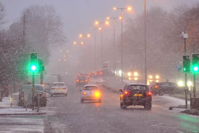 Snow in Leeds on Thursday