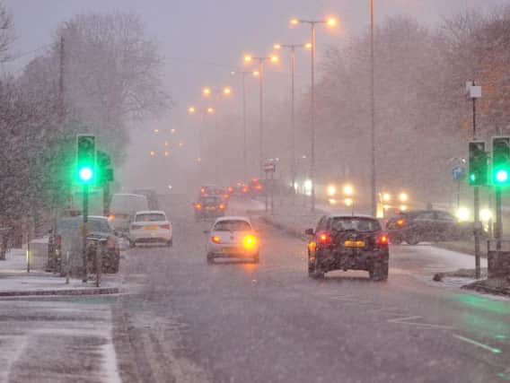 Snow in Leeds on Thursday