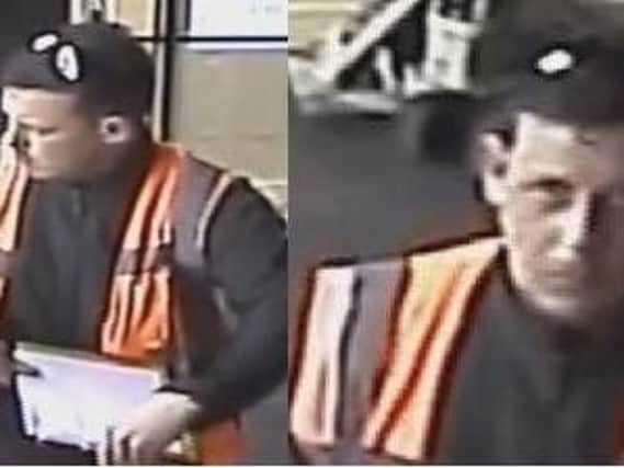 Images of the man drugs police are trying to trace.