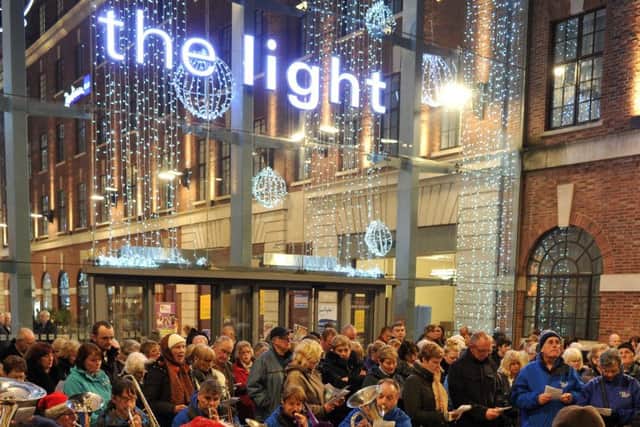 6 December 2017....        Light up a Life at The Light in Leeds supporting St Gemma's and Wheatfields hospices.  Picture Tony Johnson.