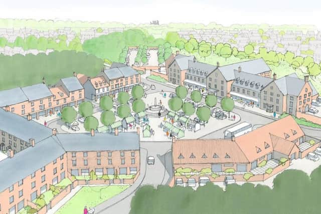 An artist's impression of part of the architect's new plans for Flaxby Park.
