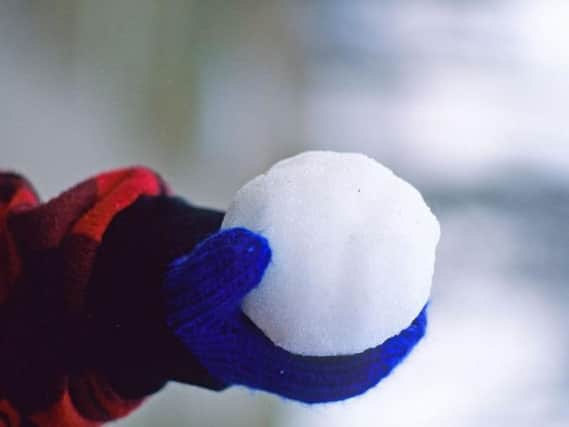 A police force has warned members of the public not call to them to report people throwing snowballs