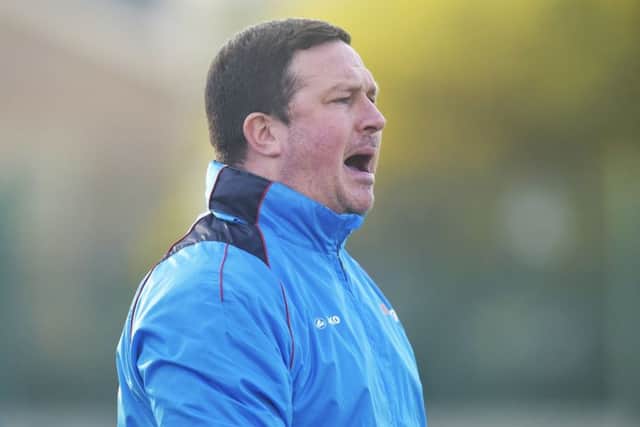 Guiseley manager Paul Cox.