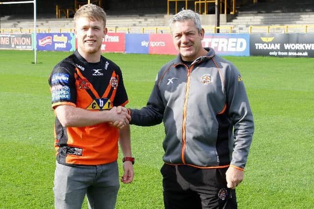 Cory Aston with Daryl Powell.