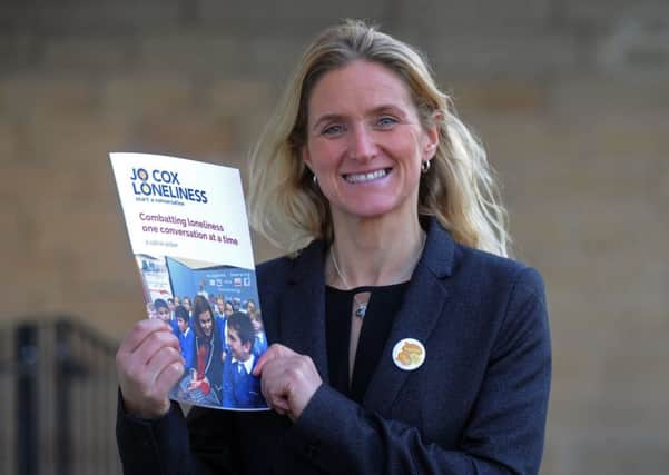 15 December 2017......     Jo Cox's siter Kim Leadbeater launches the long-awaited final report of the Jo Cox Loneliness Commission at a special event in Batley. Picture Tony Johnson.
