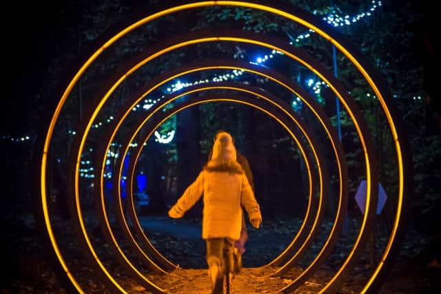 The five gold rings on Lotherton Hall's Christmas walk.
