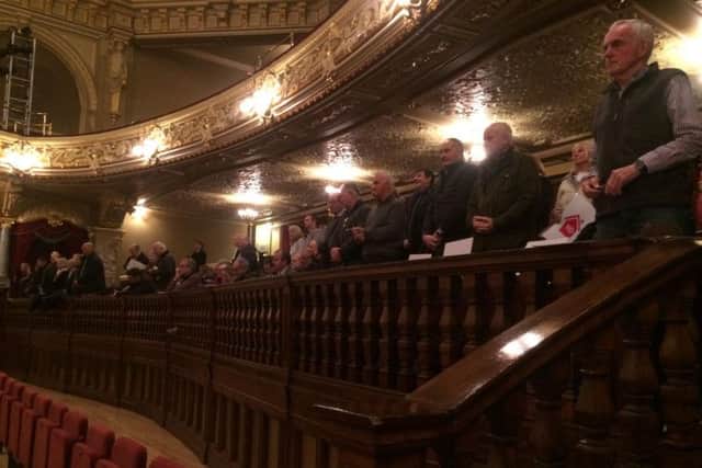 Campaigners gathered at the Royal Hall in Harrogate