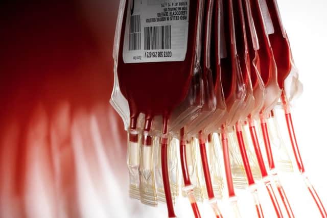 Blood bags - NHS Blood and Transplant are urging people with two rare blood groups to donate after bad weather hit blood collections.