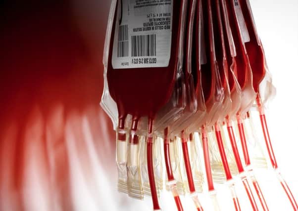 Blood bags - NHS Blood and Transplant are urging people with two rare blood groups to donate after bad weather hit blood collections.