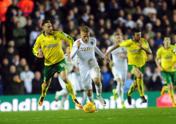 CATCH ME IF YOU CAN: Leeds United's playmaker Samuel Saiz breaks from the defence. Picture: Simon Hulme