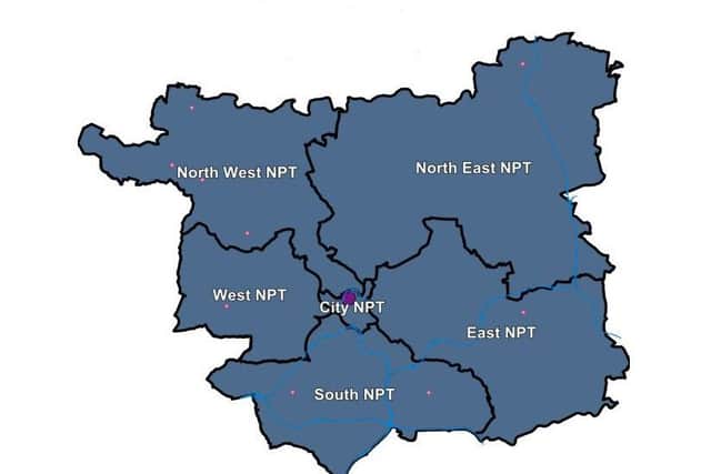 The new neighbourhood policing areas proposed in Leeds.