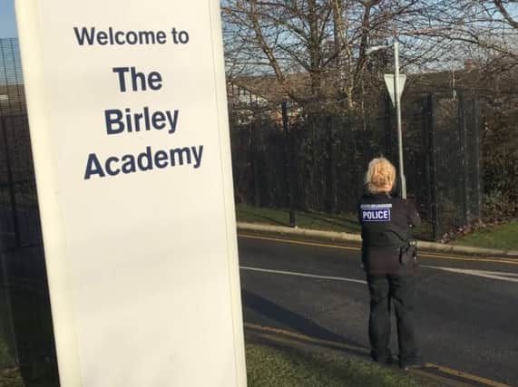 Police officers remain at Birley Academy