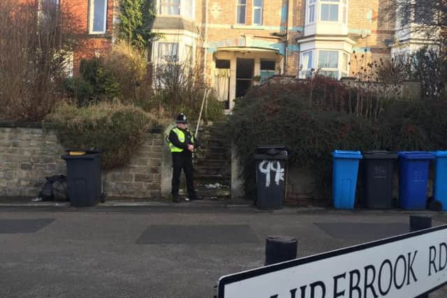 Three men were arrested in Sheffield this morning on suspicion of terror offences
