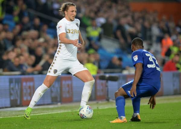 Luke Ayling in Sky Bet Championship action against Cardiff City. PIC: Bruce Rollinson