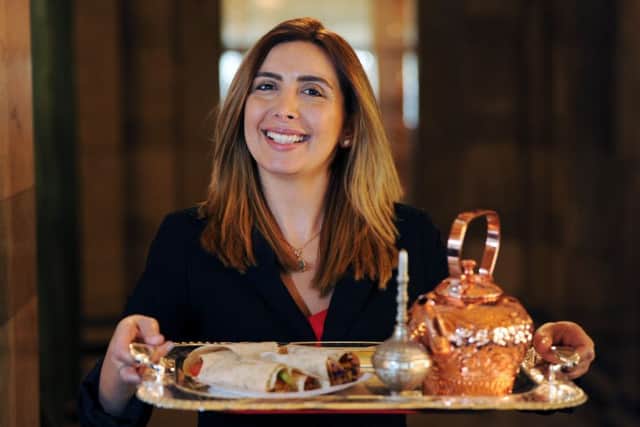 Sawsan Zaza, originally from Syria, who now helps refugees fleeing the civil war in her homeland. Picture Jonathan Gawthorpe.