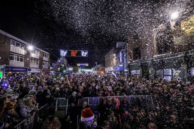 Castleford's new Christmas Lights are switched on