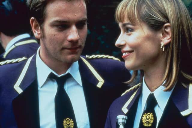 Ewan McGregor and Tara Fitzgerald star in Brassed Off.