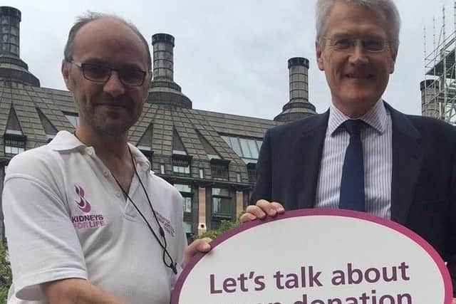 Mark Smith with Harrogate and Knaresborough MP, Andrew Jones.