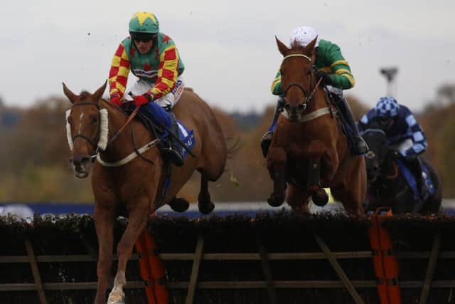 Lil Rockerfeller (lleft)  ridden by Trevor Whelan  at Ascot in November last year. PIC: Julian Herbert/PA Wire