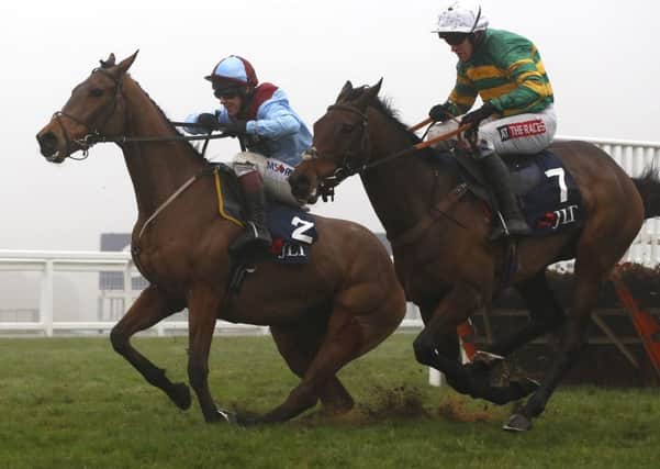 Unowhatimeanharry ridden by Barry Geraghty (right) at Ascot last December). PIC: Julian Herbert/PA Wire