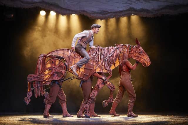 STAR OF THE SHOW: The puppet of Joey is brought to life by three performers.