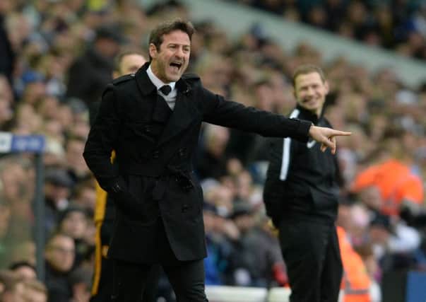 Thomas Christiansen during Leeds's win over Hull City on Saturday. (Picture: Bruce Rollinson)