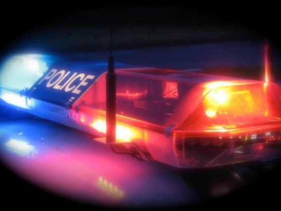 Police car lights