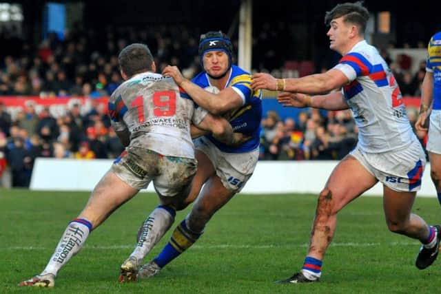 Brad Dwyer made a good impression on his first outing for Leeds Rhinos at Wakefield on Boxing Day. PIC: Steve Riding