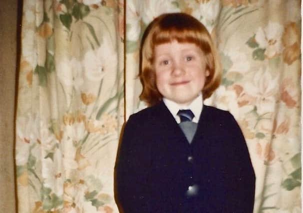 SCHOOL DAYS: Caroline in her school uniform, aged five or six.