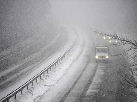 Roads are expected to be treacherous with an amber weather warning for parts of Yorkshire.