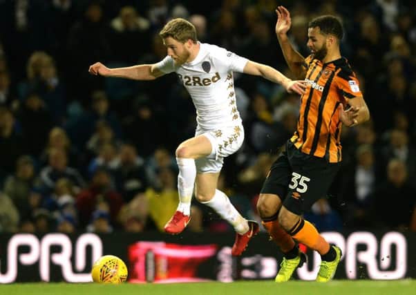 CONFIDENT: 
Leeds United's Eunan O'Kane, in action during the recent 1-0 win at home to Hull City.  Picture: Bruce Rollinson