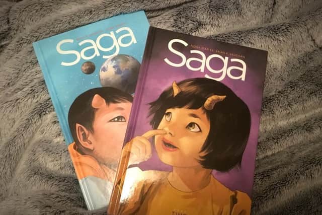 Saga by Brian K. Vaughan and Fiona Staples