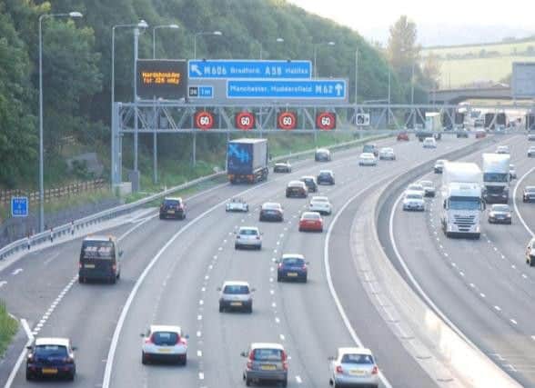 Part of the M62 motorway has been closed to certain vehicles.