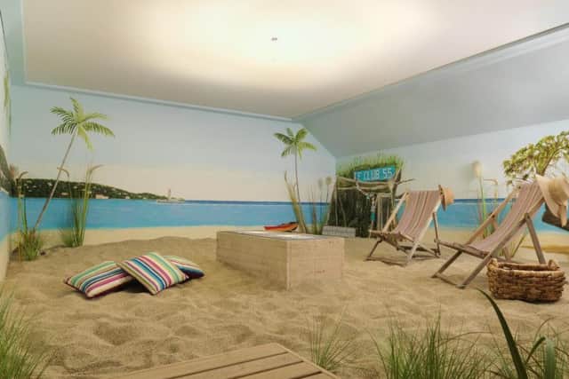 Relax on the beach whatever the weather with this innovativesunshine treatment.