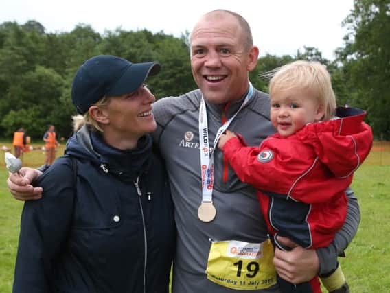 Mike Tindall with his wife Zara Phillips, pictured with daughter Mia, have announced they are expecting a second child.
Picture: Andrew Milligan/PA Wire